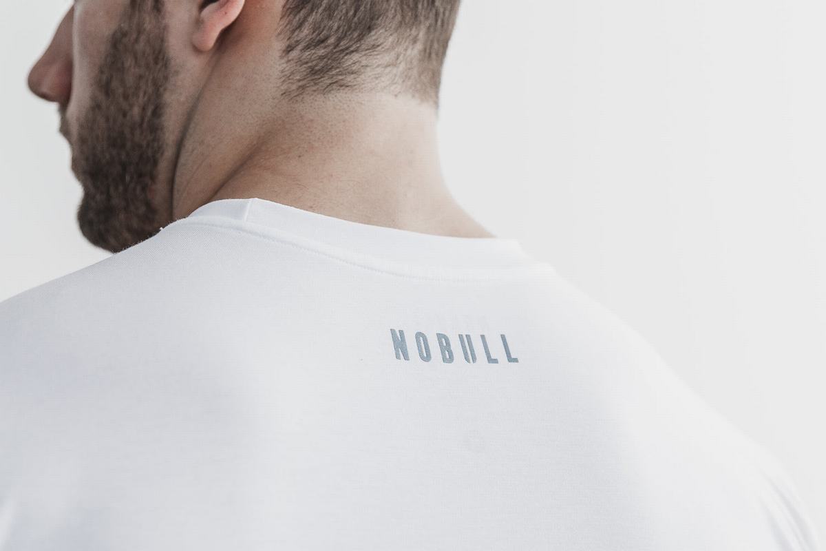 Nobull Wodapalooza Dip-Dye Men's T Shirts Blue | Australia (XY8607)